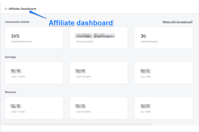 Teachable Affiliate Dashboard