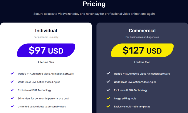 Viddyoze Pricing