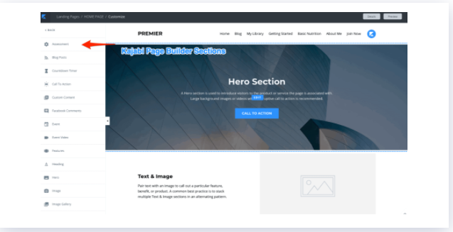 Kajabi - Page Builder