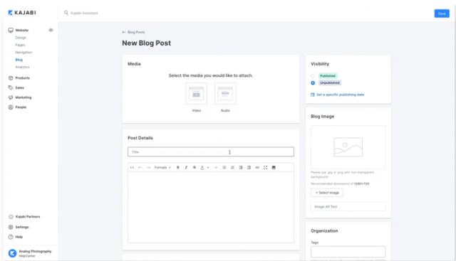 Kajabi - Blogging