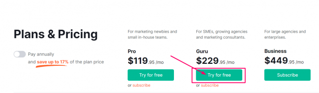 SEMrush Free Trial -  Try For Free