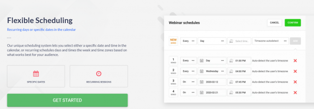 EverWebinar-Flexible Scheduling