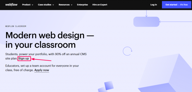 Webflow Promo Code - Sign Up