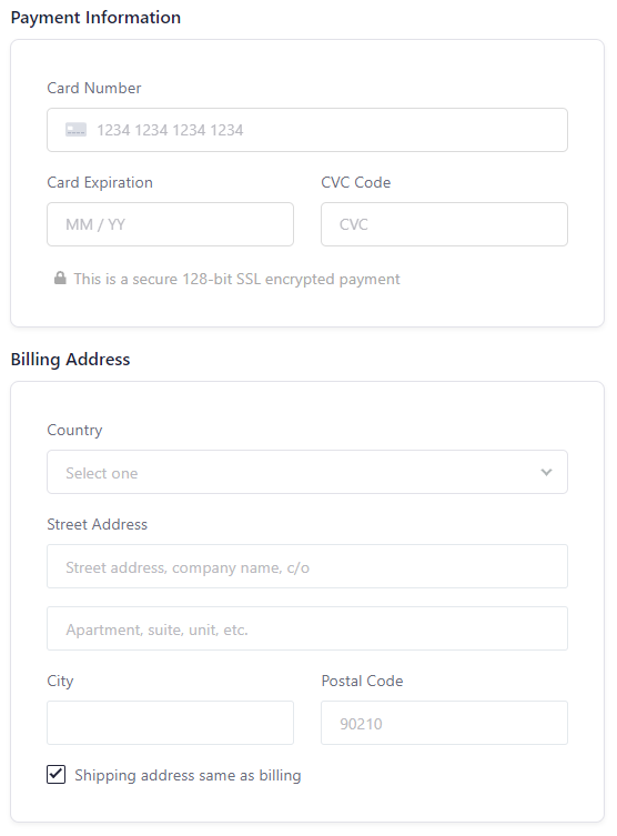 Teachable - Payment Information