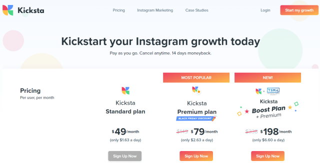 kicksta - Pricing kicksta - Pricing