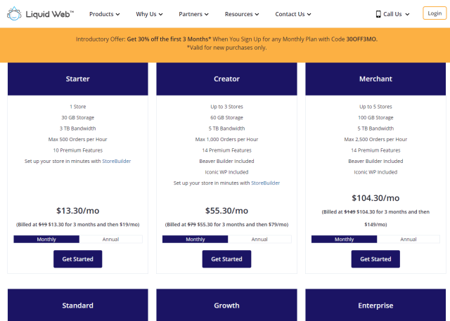 LiquidWeb - Pricing