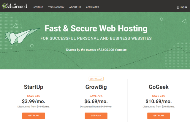  SiteGround - Plans
