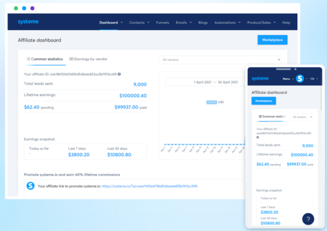 Systeme.io - Create Affiliate Program