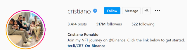  Cristiano Ronaldo - Top Instagram Influencers 