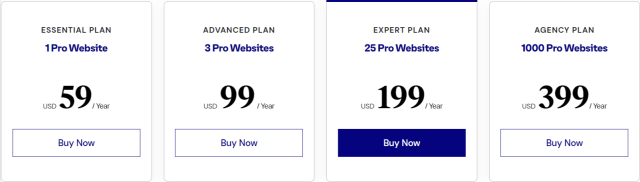 Elementor Pricing Plan