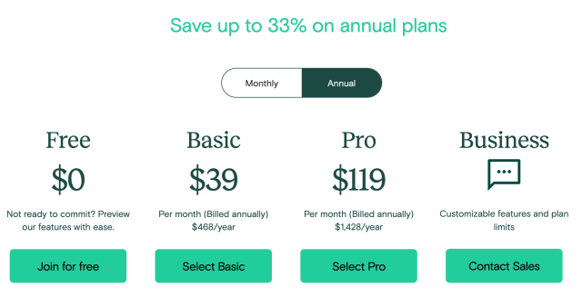 Teachable Pricing Plan