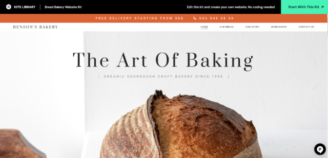 Bread Bakery Website Kit