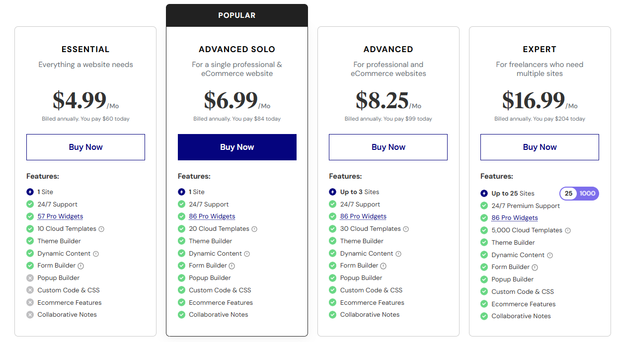 Elementor Pro Pricing Elementor Pro Pricing